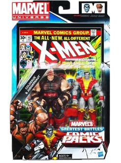 Colossus & Juggernaut Marvels Greatest Battles Comic 2 Pack Action Figure