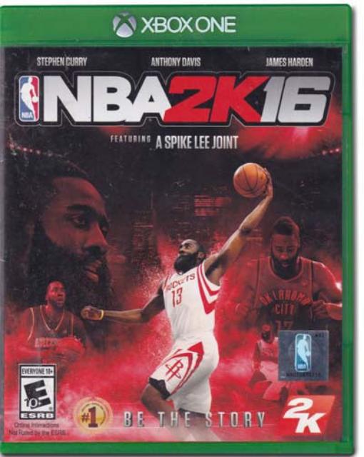 NBA 2K 16 Variant XBox One Video Game 710425495984