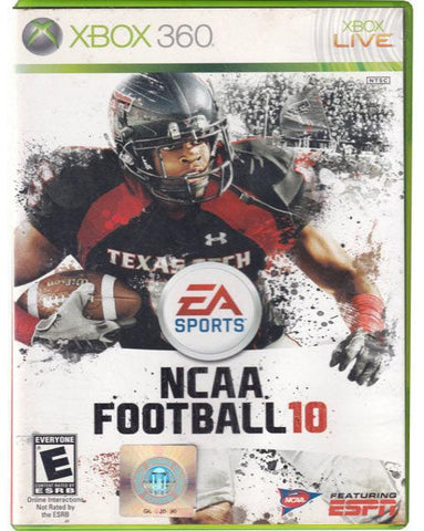 NCAA Football 10 Xbox 360 Video Game 014633190175