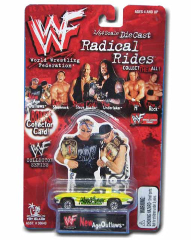New Age Outlaws WWF Radical Rides Die Cast Toy Car 054682366404