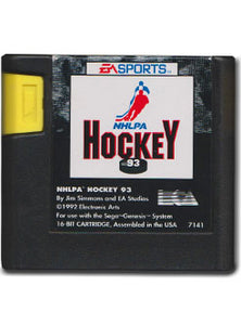 NHLPA Hockey 93 Sega Genesis Video Game Cartridge