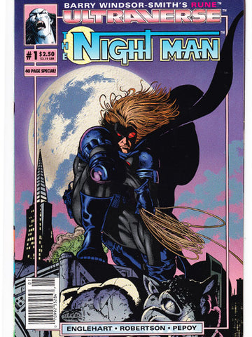 The Night Man Issue 1 Malibu Comics Back Issue