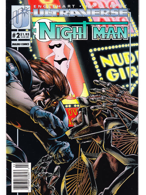 The Night Man Issue 2 Malibu Comics Back Issue