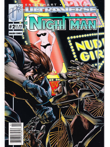 The Night Man Issue 2 Malibu Comics Back Issue
