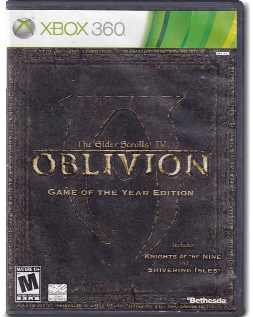 Oblivion Elder Scrolls 4 Game Of The Year Edition Xbox 360 Video Game 710425392849