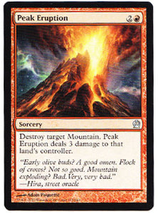 Peak Eruption Theros Uncommon Magic The Gathering Trading Card