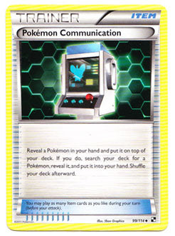Pokemon Communication Black N Whithe Pokemon Trading Card