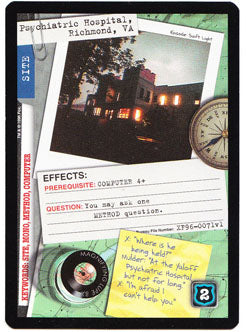 Psychiatric Hospital, Richmond, VA X-Files (USPCG) Trading Cards