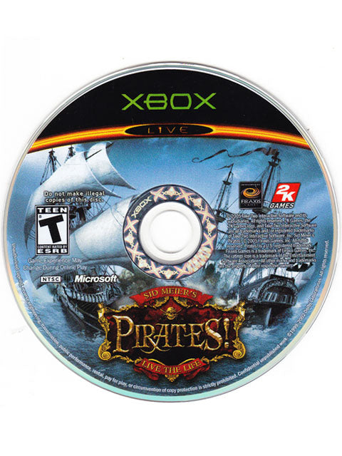 Sid Meier's Pirates Loose XBOX Video Game