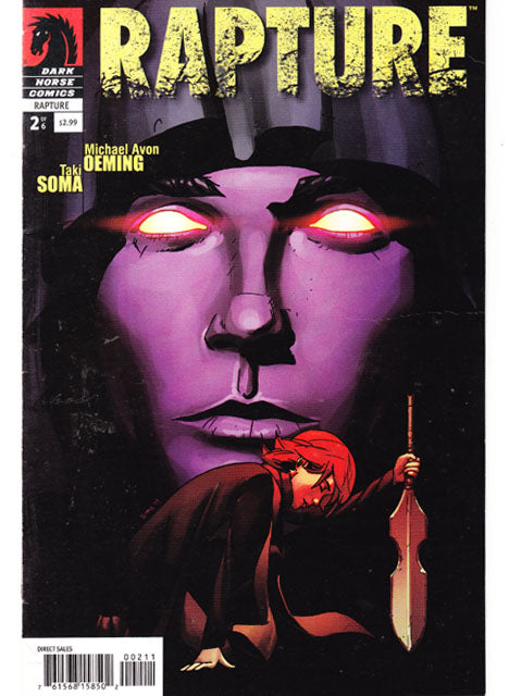 Rapture Issue 2 Of 6 Dark Horse Comics Back Issues