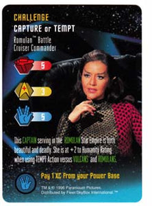 Romulan Battle Cruiser Commander (Challenge) Star Trek The Card Game Fleer/Skybox Trading Cards