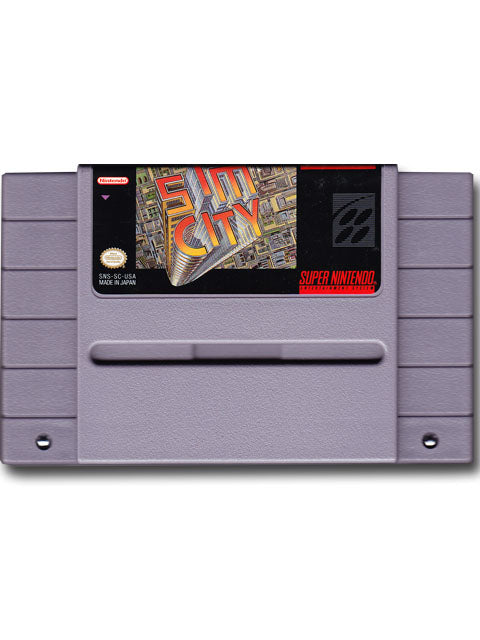 Sim City Super Nintendo SNES Video Game Cartridge