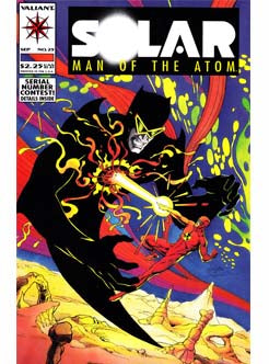 Solar Man Of The Atom Issue 25 valiant Comics Back Issues