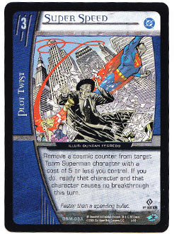 Super Speed Superman The Man Of Steel Marvel DC VS. Trading Card
