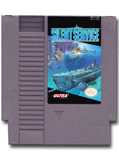 Silent Service Nintendo Entertainment system NES Video Game Cartridge For Sale.