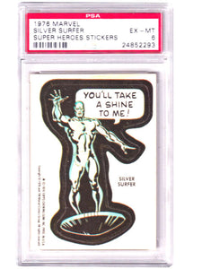 Silver Surfer 1976 Marvel Super Heroes Stickers Graded Trading Card