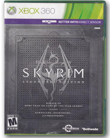 Skyrim The Elder Scrolls V Legendary Edition Xbox 360 Video Game 008888525349