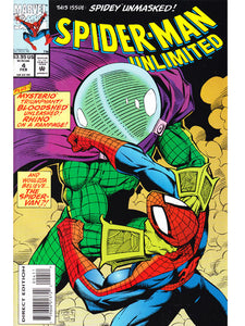 Spider-Man Unlimited Issue 4 Marvel Comics Back Issues 759606013722