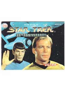 Star Trek 5th Anniversary Nintendo NES Instruction Manual