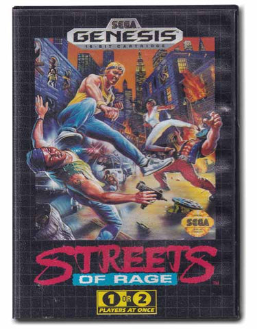 Streets Of Rage With Case Sega Genesis Video Game Cartridge 010086010190