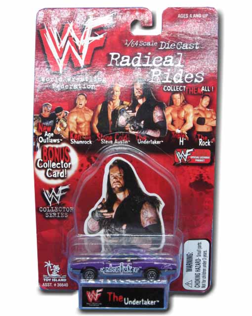 The Undertaker WWF Radical Rides Die Cast Toy Car 054682366404