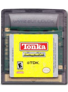Tonka Construction Site Game Boy Color Video Game Cartridge