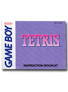 Tetris Gameboy Original Instruction Manual