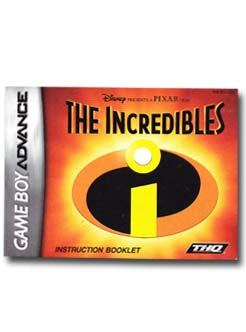 The Incredibles Gameboy Advance Instruction Manual