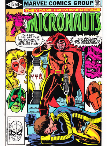 Micronauts Issue 34 Marvel Comics Back Issues 071486027140