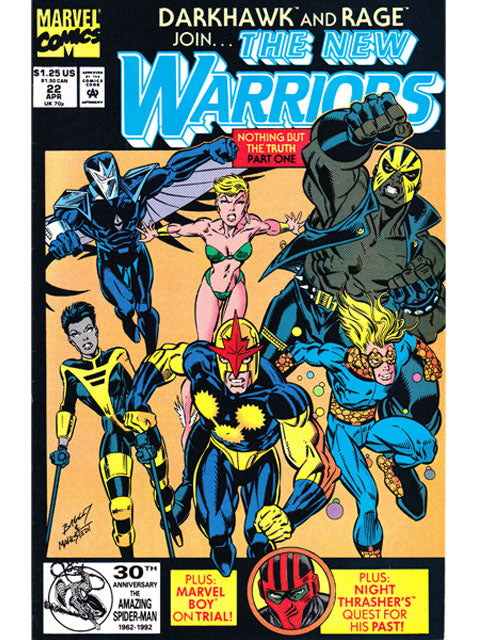 The New Warriors Issue 22 Vol. 1 Marvel Comics Back Issues