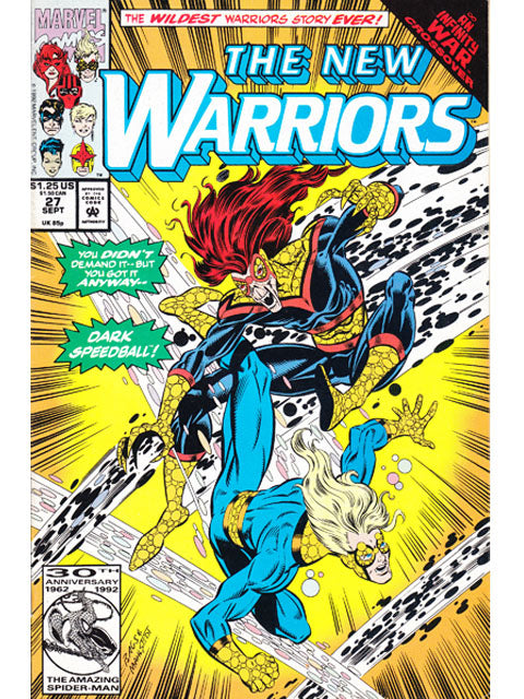 The New Warriors Issue 27 Vol. 1 Marvel Comics Back Issues