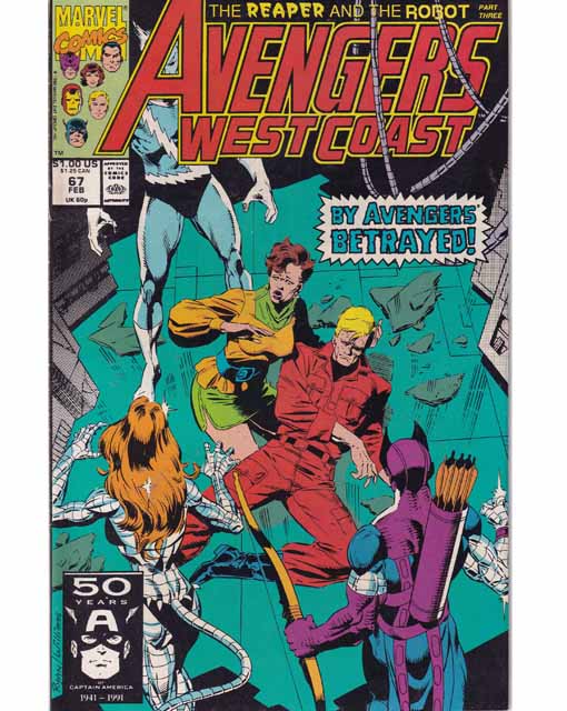 The West Coast Avengers Issue 67 Marvel Comics Back Issues 071486021001