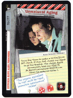 Unnatural Aging X-Files (USPCG) Trading Cards
