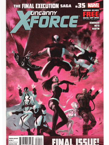 Uncanny X-Force Issue 35 Marvel Comics Back Issues