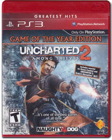 Uncharted 2 Among Thieves Greatest Hits Edition Playstation 3 PS3 Video Game 711719812326