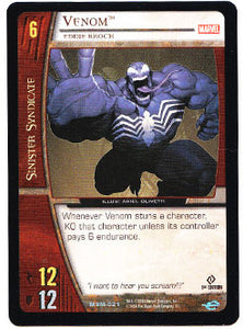 Venom Web Of Spider-Man Marvel DC VS. Trading Card