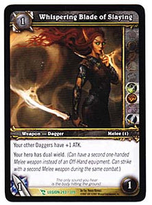 Whispering Blade Of Slaying 293 March Of The Legion World Of Warcraft Trading Card