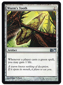 Wurm's Tooth Magic 2010 Uncommon Magic The Gathering Trading Card