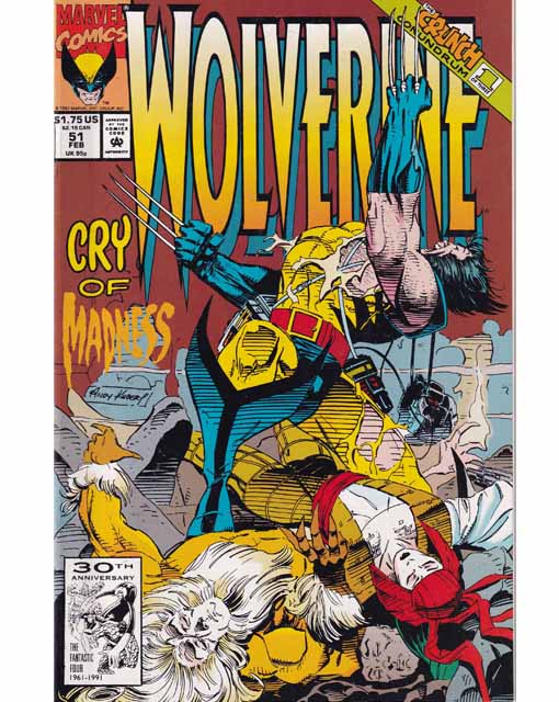 Wolverine Issue 51 Marvel Comics Back Issues