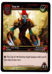 Zag'zil 18 March Of The Legion World Of Warcraft Trading Card