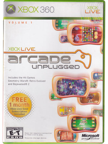 Arcade Unplugged Vol 1 Xbox 360 Video Game 882224260756