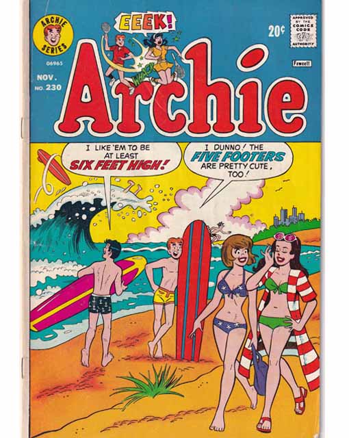 Archie Comics Issue 230 Archie Comics Back Issues