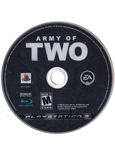 Army Of 2 Loose Playstation 3 PS3 Video Game