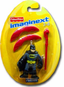 Batman DC Super Friends Fisher Price Imaginext Action Figure On Oval Card