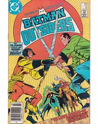 Batman And The Outsiders Issue 12 DC Comics Back Issues 070989311220