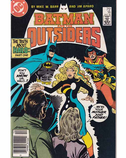 Batman And The Outsiders Issue 16 DC Comics Back Issues 070989311220