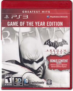 Batman Arkham City Game Of The Year Greatest Hits Edition Playstation 3 PS3 Video Game