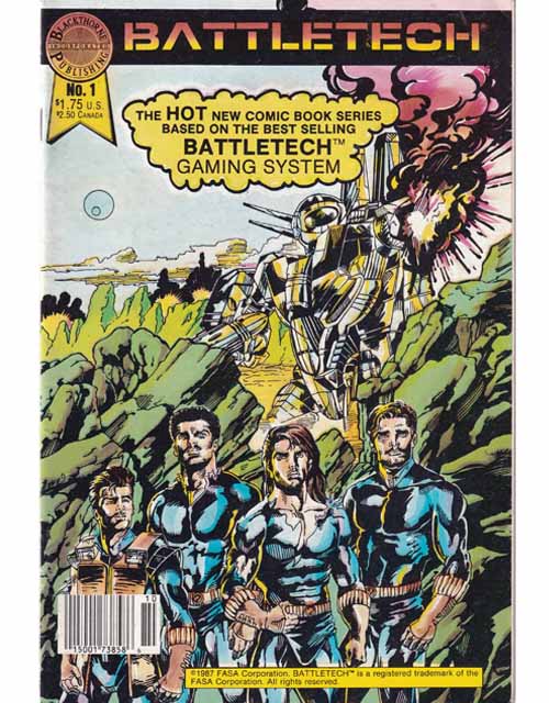 Battletech Issue 1 Blackthorne Publishing Comics 015001738586