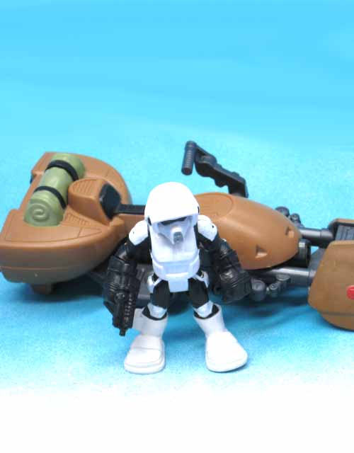 Biker Scout And Speeder Bike Galactic Heroes Loose Action Figures