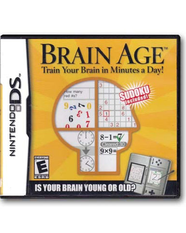 Brain Age Nintendo DS Video Game 045496737122